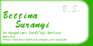 bettina suranyi business card